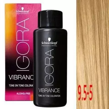 Краска IGORA VIBRANCE Tone ON Tone 9,5-5 Светлый Блондин пастельный золотистый 60мл