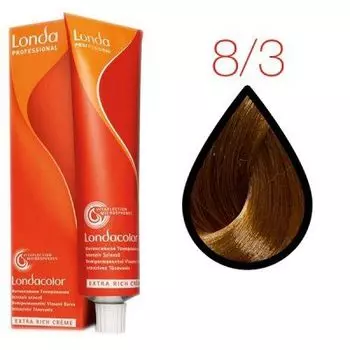 Londa Professional, Интенсивное тонирование Ammonia Free 8/3 светлый блонд золотистый 60мл