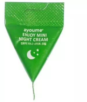 Крем для лица ночной с центеллой Ayoume ENJOY MINI NIGHT Cream 1шт, 3гр