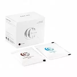 Lucas cosmetics, cc brow, краска для бровей, 5+5, коричневый