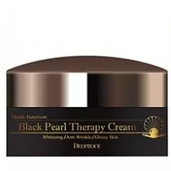 Крем для лица с черным жемчугом антивозрастной, Deoproce Black pearl therapy cream 100гр