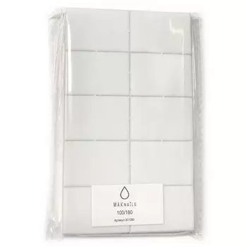 MAKnails Баф разноцветный (абразив 100/180 )без основы,размер 25х35 (10шт)