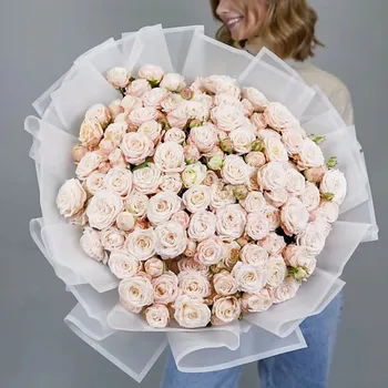 AZALIANOW ЦВЕТЫ. ПОДАРКИ. ДЕКОР Огромный букет из 49 кустовых роз