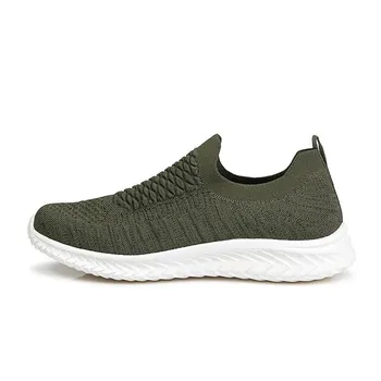 Fashion 2024Men s Summer Vulcanized Shoes, Mesh Breathable, Light and Comfortable, Sports Jogging, Women s Spring Fashion Flat Loafers 36 белый