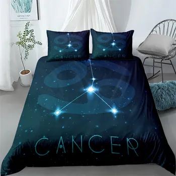 Комплект постельного белья 3D Zordiacs King Queen Double Full Twin Single Size 230x230cm