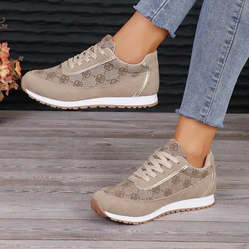 Кроссовки женские, дышащие, с цветовой блокировкой, повседневная обувь на шнуровке спереди, белые туфли. 36 серый