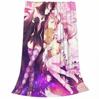 Puella Magi Madoka Magica одеяла аниме Homura Akemi нечеткие потрясающие теплые пледы для украшения дома 75x100cm 30x40in