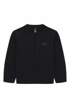 Кардиган из хлопка и шерсти Emporio Armani