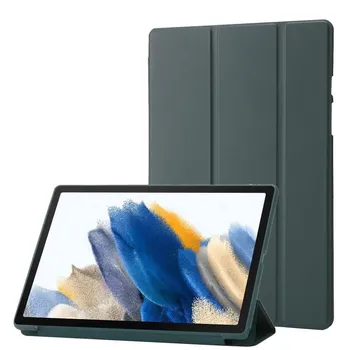Для Samsung Galaxy Tab A8 10.5 2021 тройной кожаный чехол из ТПУ с горизонтальной откидной крышкой For Samsung Galaxy Tab A8 10.5 2021 синий