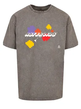 Футболка F4NT4STIC Oversize T-Shirt Atari Asteroids Retro Gameplay, серый