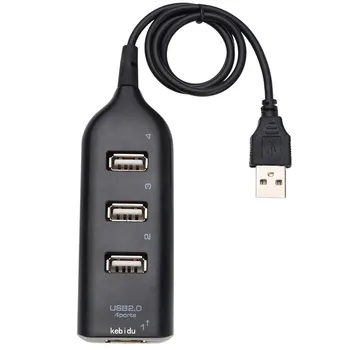 4-портовый высокоскоростной мини-концентратор USB 1.1 для портативных ПК белый