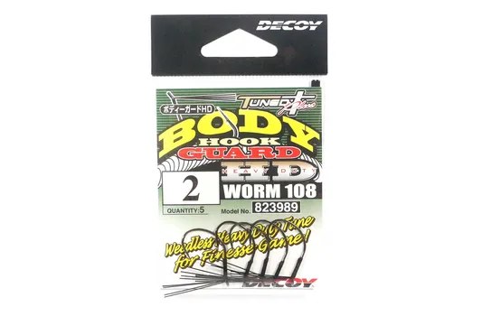 Крючок Decoy Worm 108 Body Guard HD для Wacky Rig, размер 2 (3989)