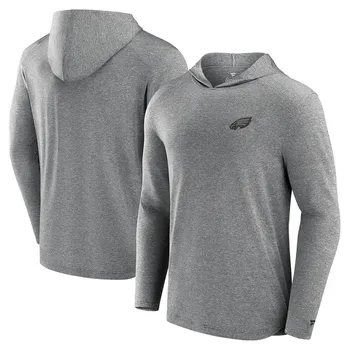Мужская легкая футболка с капюшоном Fanatics Philadelphia Eagles Front Office Tech Fanatics Brands - White Label, цвет Eag Black