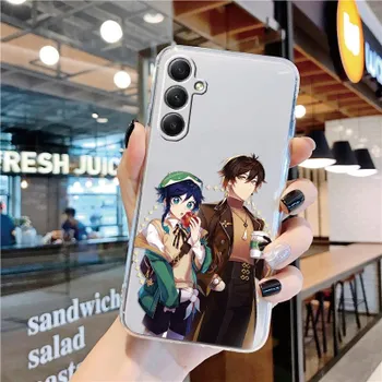 Мягкий прозрачный силиконовый чехол с игровым узором для Samsung A55 M35 S24 Xiaomi Redmi Note 13 Pro 13C iPhone 15, противоударный защитный бампер для камеры Samsung Galaxy S20