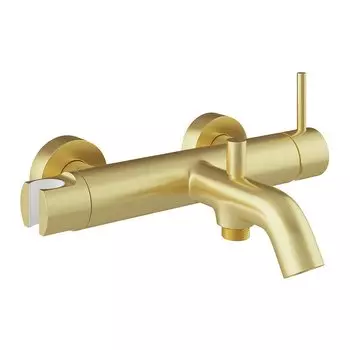 Смеситель для ванны с душем Aqueduto Cano CAN0650 шлифованное золото