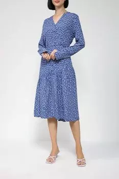 Платье миди с принтом Esprit Casual