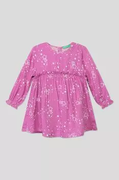 Платье с цветочным принтом Benetton