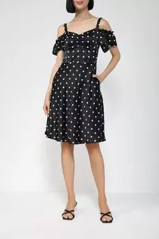 Платье с открытыми плечами в горох Guess