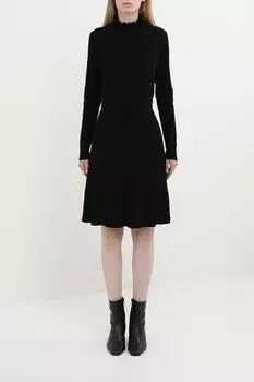 Платье трикотажное приталенное на поясе Esprit Casual