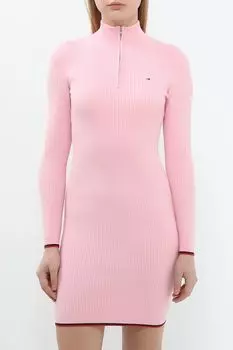 Платье трикотажное с воротником на молнии Tommy Jeans