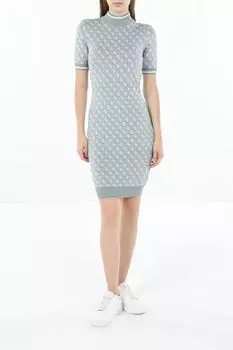 Платье трикотажное с воротником стойкой Guess
