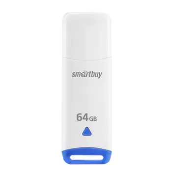 Флешка 64Gb USB 2.0 SmartBuy Easy, белый (SB064GBEW)