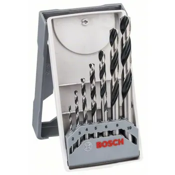 Набор сверл, 2-10 мм, HSS, по металлу, Bosch PointTeQ, 7 шт. (2608577347)
