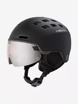 Шлем горнолыжный Head Radar Rethink с визором S2 (VLT 20%), Черный