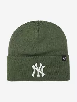 Шапка с отворотом 47 BRAND B-HYMKR17ACE New York Yankees MLB (оливковый), Мультицвет