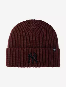Шапка с отворотом 47 BRAND B-UPRCT17ACE-BK New York Yankees MLB (малиновый), Мультицвет
