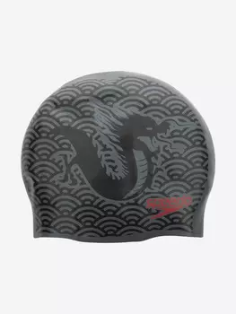 Шапочка для плавания детская Speedo Rev Silc, Черный