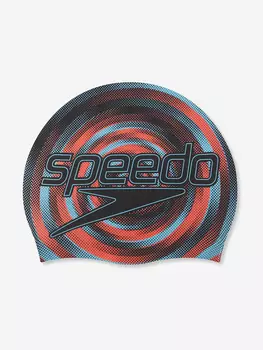 Шапочка для плавания детская Speedo Slogan, Черный