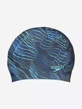 Шапочка для плавания Speedo Prt Long Hair, Синий