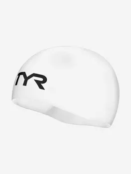Шапочка для плавания TYR Competitor Racing Cap, Белый