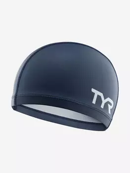 Шапочка для плавания TYR Silicone Comfort Swim Cap, Синий