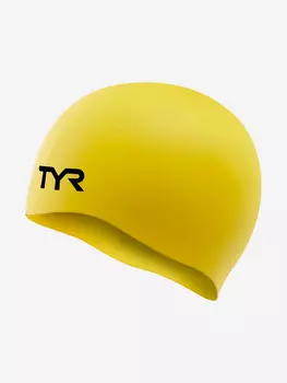 Шапочка для плавания TYR Wrinkle Free Silicone Cap, Желтый