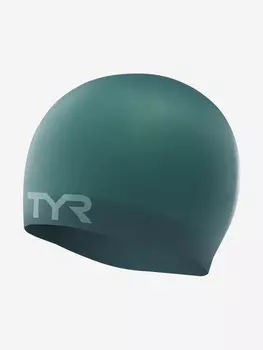 Шапочка для плавания TYR Wrinkle Free Silicone Cap, Синий
