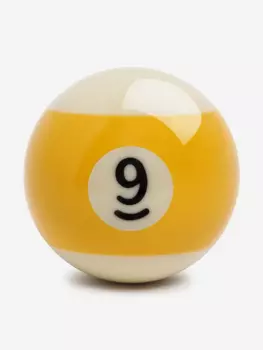 Шар бильярдный d=57,2 мм Pool Standart №09, Желтый
