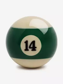 Шар бильярдный d=57,2 мм Pool Standart №14, Зеленый