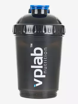 Шейкер для спортивного питания Vplab nutrition Smart 3-в-1, Черный, размер Без размера