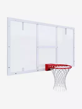 Щит баскетбольный игровой OLIMPCITI, 1800х1050, поликарбонат, Белый