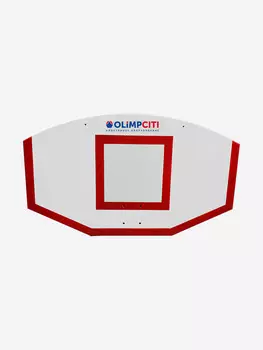 Щит стритбольный OLIMPCITI фанерный (1250х750mm), цвет разметки КРАСНЫЙ, Белый