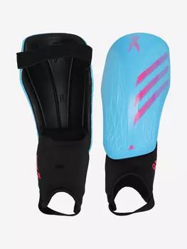 Щитки футбольные детские adidas X Match, Голубой, размер 120-140