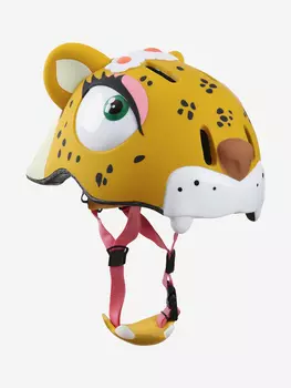 Шлем Crazy Safety Leopard 2016 - жёлтый леопард, Желтый
