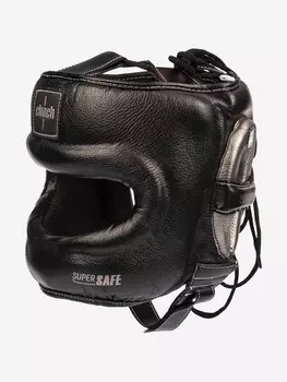Шлем для единоборств с бампером Clinch Face Guard черно-бронзовый, Черный
