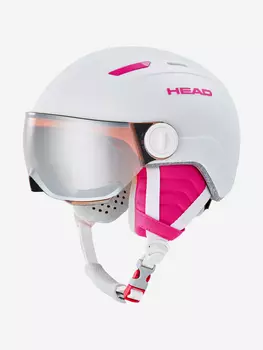 Шлем горнолыжный детский Head MAJA Visor с визором S2 (VLT 28%), Белый