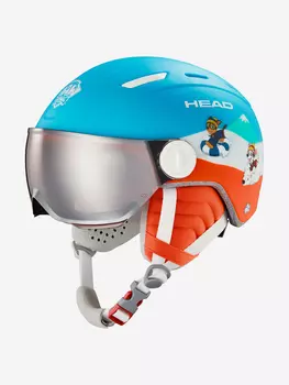 Шлем горнолыжный детский Head Mojo Visor PAW с визором S2 (VLT 20%), Синий