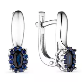 Серьги с английским замком из золота 23668-202