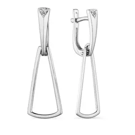Серьги с английским замком из золота 23685-200