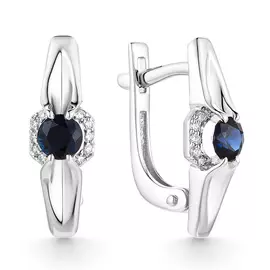 Серьги с английским замком из золота 23370-202